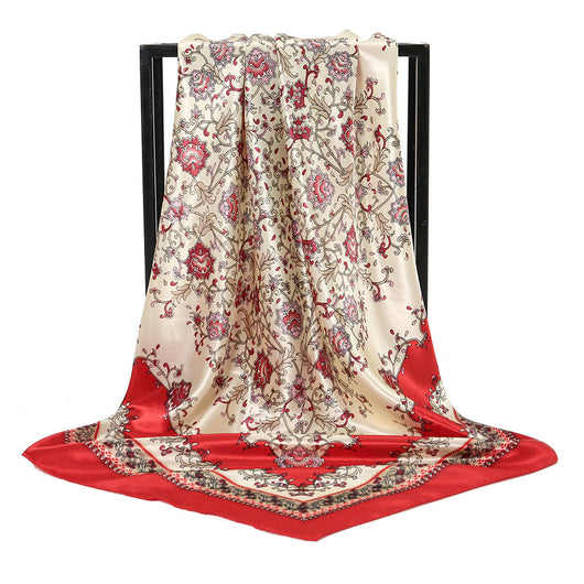Pañuelo de Seda Artificial Estampado 90cm - Accesorio Versátil para Cualquier Ocasión - Image 14