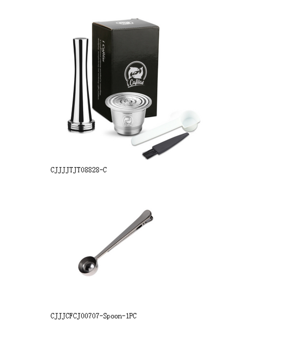 Cápsula de Café Reutilizable con Cucharilla Integrada