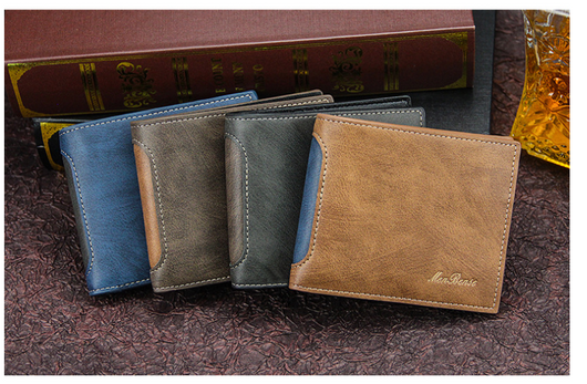 Billetera Corta para Hombre Diseño Moderno con Combinación de Texturas - Image 13