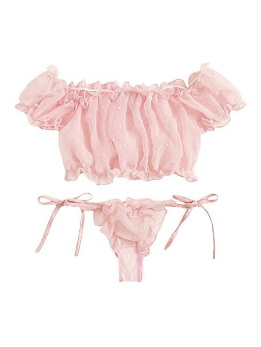 Conjunto de Lencería Sexy con Encaje y Diseño Dividido - Image 29
