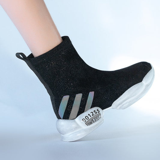 Botas para Mujer de Suela Gruesa con Cachemira Elástica - Image 2