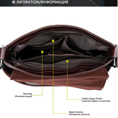 Bolso de Cuero Genuino para Hombro - Piel Flor de Res - Image 2