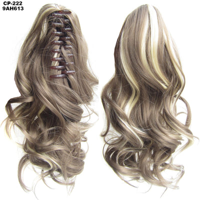 Extensión de Cabello Ondulado Largo con Clip - Peluca Postiza Gris Natural - Image 24
