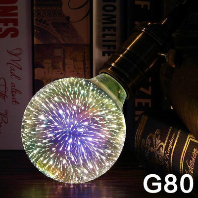 Bombilla LED Decorativa 3D Fuegos Artificiales - Múltiples Formas y Voltajes - Image 13