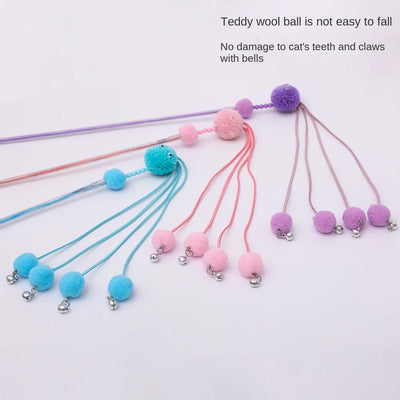Juguete Interactivo para Gatos con Plumas - Varita de Juego Tassel Cat - Image 5