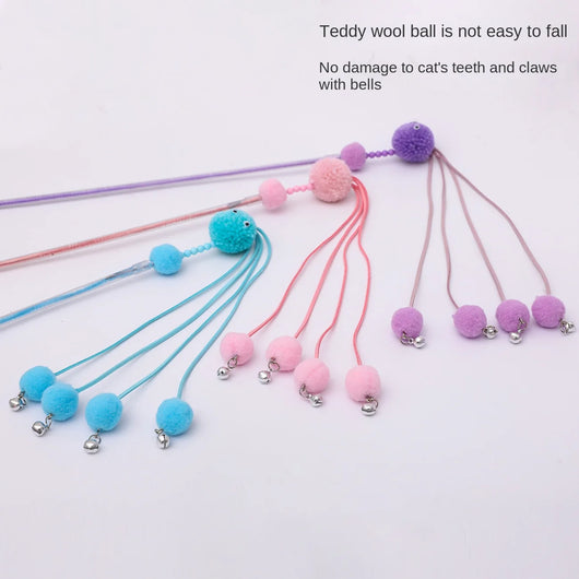 Juguete Interactivo para Gatos con Plumas - Varita de Juego Tassel Cat - Image 5