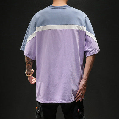 Blusa con Mangas Caídas y Bloques de Color - Image 4