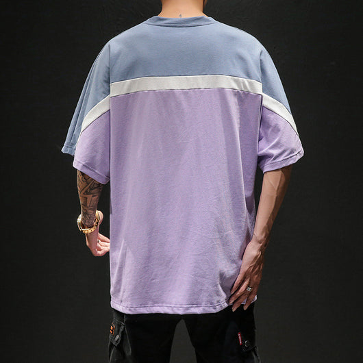 Blusa con Mangas Caídas y Bloques de Color - Image 4