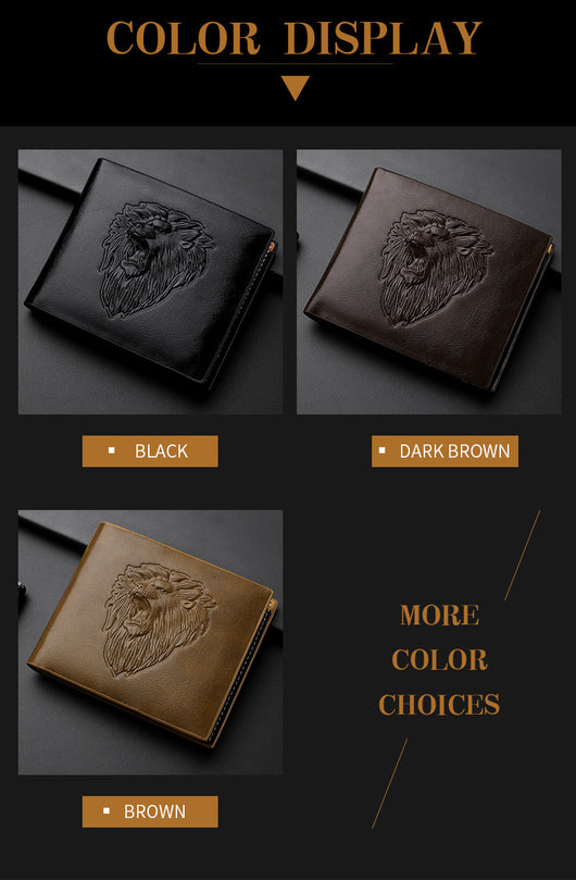 Billetera para Hombre con Patrón de León Grabado - Image 21