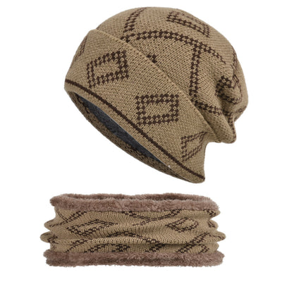 Gorro Térmico con Patrón Cuadrado Grueso para Clima Frío - Image 15