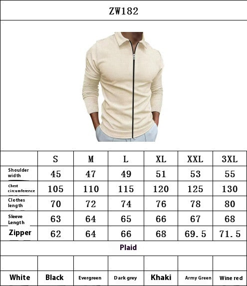 Cardigan Tipo Waffle con Solapa para Hombre - Casual y Versátil - Image 13