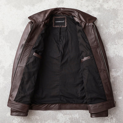 Saco de Vestir Marrón Oscuro para Hombre Talla Grande con Solapa Clásica - Image 3