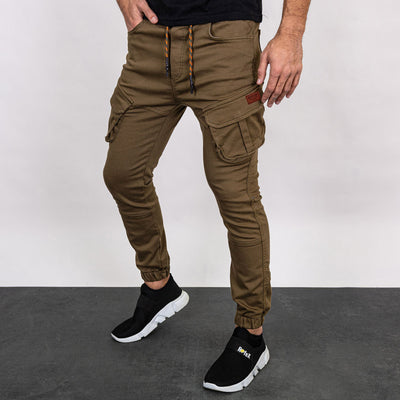 Pantalones Casuales de Color Sólido para Hombre - Overol Versátil - Image 8