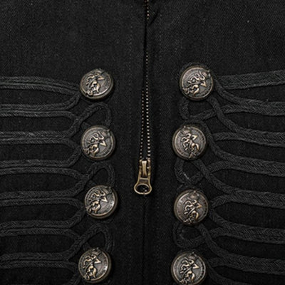 Chaleco Abrigo Steampunk Gótico con Mangas Removibles - Image 11