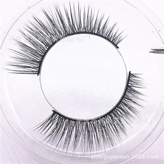Pestañas Postizas 3D Natural Efecto Cola Elongación - Cabello de Visón Puro Hecho a Mano