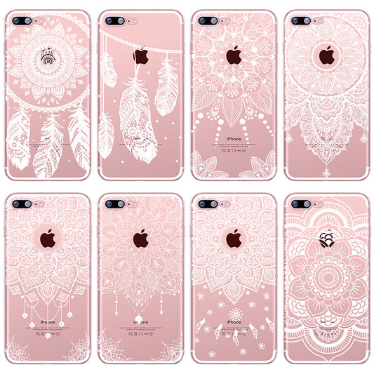 Funda para iPhone 12 con Diseño Mandala Pintado