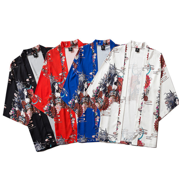 Bata Kimono Suelta de Lino