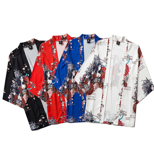 Bata Kimono Suelta de Lino