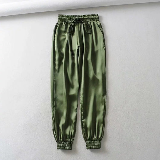 Pantalones con Cintura Elástica y Cordón Ajustable - Image 4