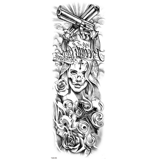 Tatuaje Temporal Impermeable de Brazo Completo - Image 9