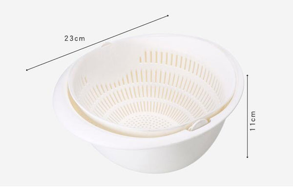 Canasta Dual para Fregadero de Cocina con Drenaje