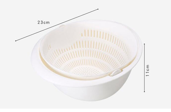 Canasta Dual para Fregadero de Cocina con Drenaje