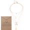Multi-layer Moon Pendant Necklaces for Women Bohemian Wafer Elegant Necklace Sun bundle