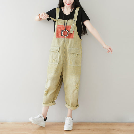 Enterizo Harem Denim Retro Talla Grande para Mujer - Image 15