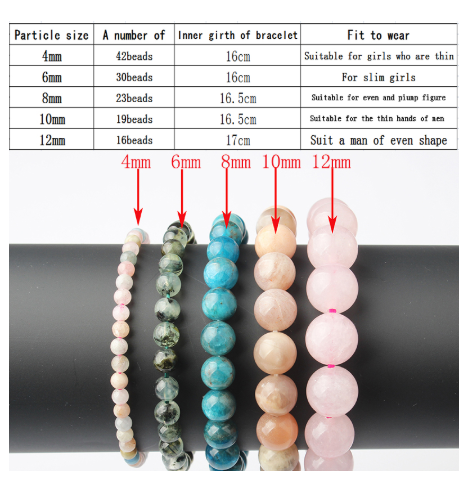 Pulsera de Apatita Azul Natural - Joyería Elástica Unisex - Image 3