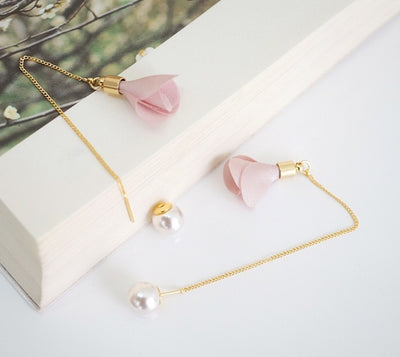 Aretes de Perla con Borlas Elegantes - Image 3