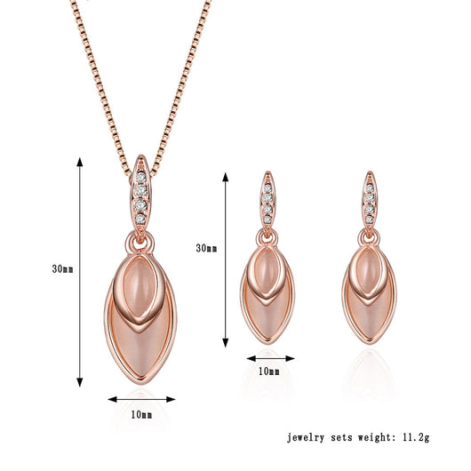 Conjunto de Joyas Nupciales Europeo-Americano para Bodas y Eventos Especiales - Image 3