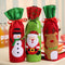 Bolsa Térmica para Botellas de Vino con Bordado de Lentejuelas - Diseño Navideño