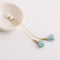 Female tassel earrings pearl earrings Lake Azul
