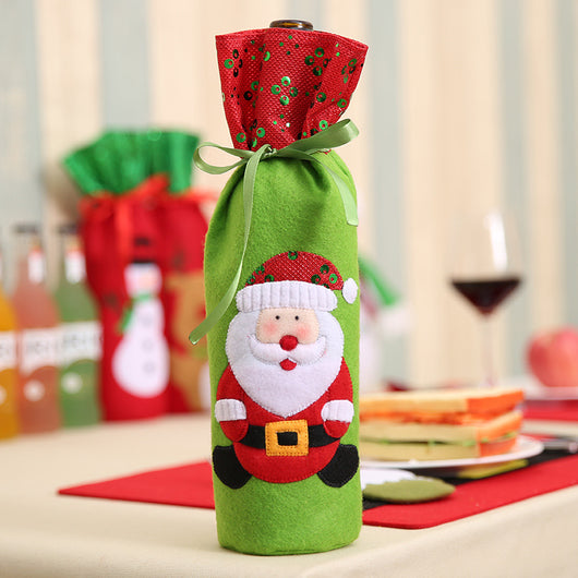 Bolsa Térmica para Botellas de Vino con Bordado de Lentejuelas - Diseño Navideño - Image 14