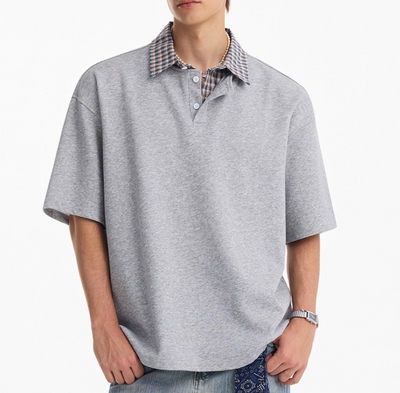 Camisa Retro de Cuadros con Solapa - Diseño Vintage de Dos Tonos - Image 14