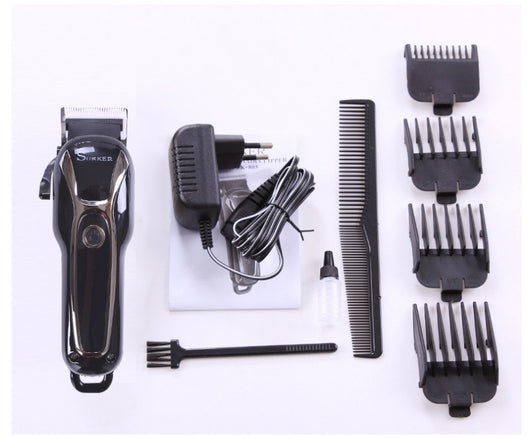 Black and silver hair clipper with an LCD display showing '100' and 'TURBO', featuring a power button and textured blade. - Image 8