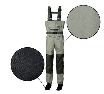Pantalones de Pesca Impermeables Integrados Transpirables de 3 Capas - Image 3