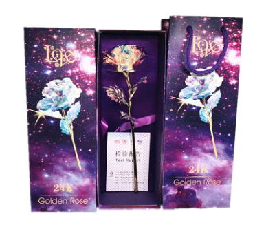 Conjunto de Rosas Doradas Luminosas 24K - Image 39