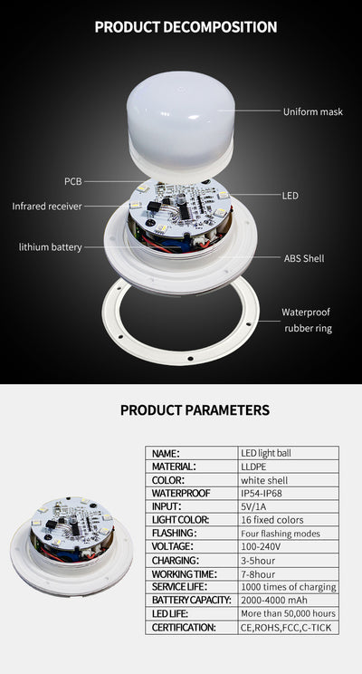 Lámpara de Piso LED Inteligente con Control Remoto - 16 Colores para Exterior - Image 5