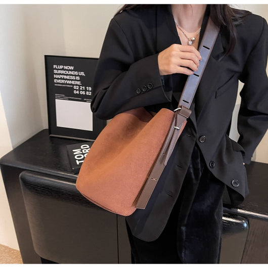 Bolsa de Hombro Retro Mate Gran Capacidad - Estilo Versátil Todo Uso - Image 22