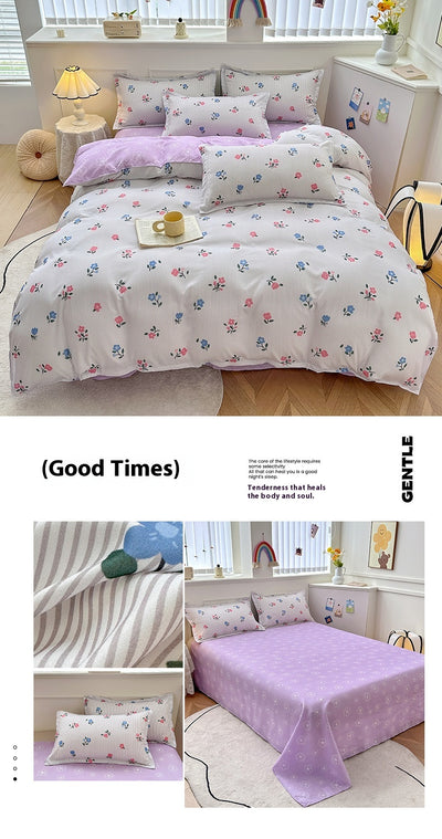 Sábanas de Algodón Puro Minimalistas para Cama - Image 27