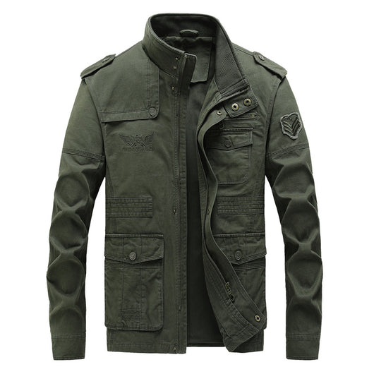 Chaqueta de Trabajo Casual Talla Grande en Algodón Lavable para Hombre - Image 18
