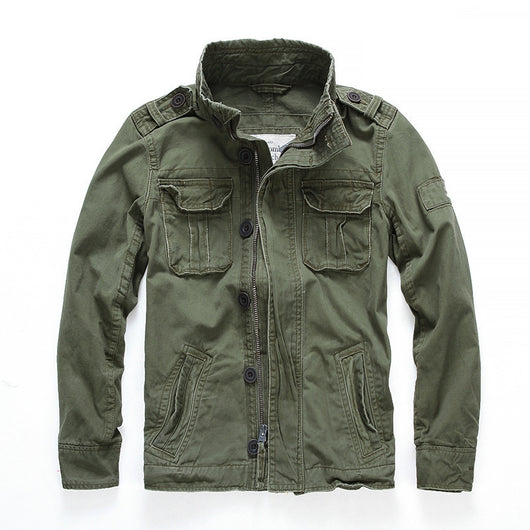 Chaqueta Militar Denim para Hombre - Abrigo de Trabajo Outdoor y Montaña - Image 7