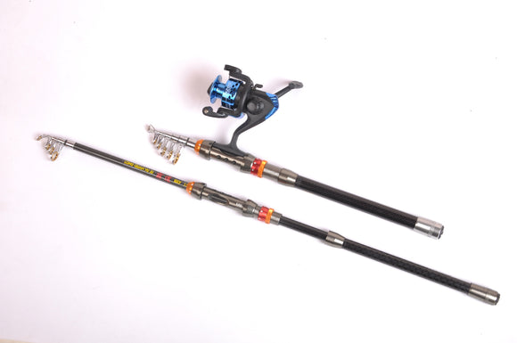 Caña de Pesca Telescópica Superrígida de Fibra de Carbono Altruism