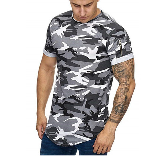 Playera Hombre Degradado Camuflaje - Camiseta Casual de Manga Corta - Image 8