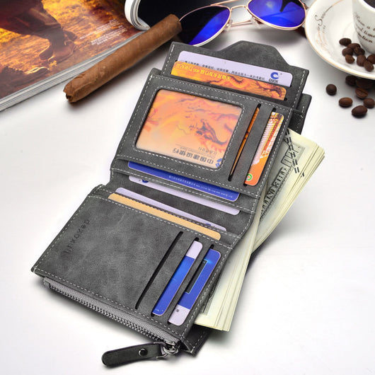 Cartera Multifuncional Vintage para Hombre con Organizador de Tarjetas - Image 4
