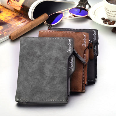 Cartera Multifuncional Vintage para Hombre con Organizador de Tarjetas