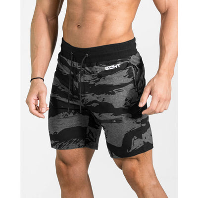 Shorts de Entrenamiento Deportivo con Diseño Camuflaje - 5 Puntos - Image 5
