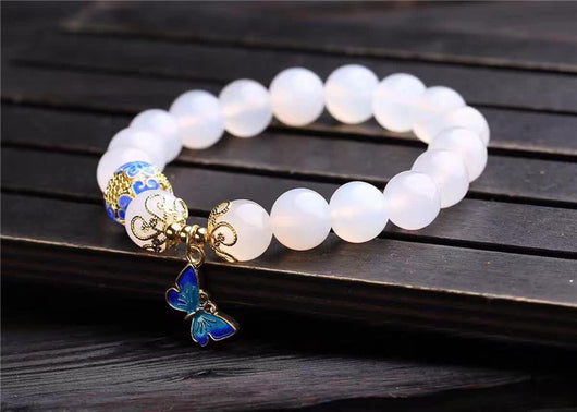 Pulsera de Ágata Cristal Blanco