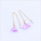 Female tassel earrings pearl earrings Morado